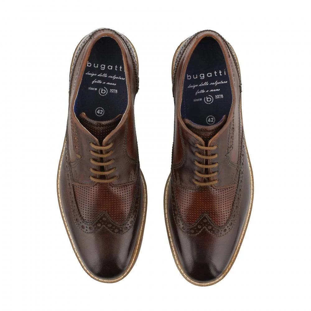 Brown Leather Mens Brogues F526556