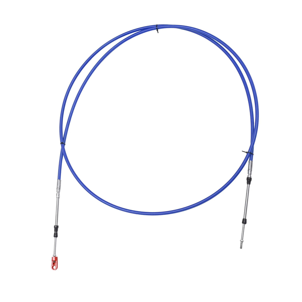 Marine Type Throttle Shift Remote Control Box Cable with Clevis Blue C67806