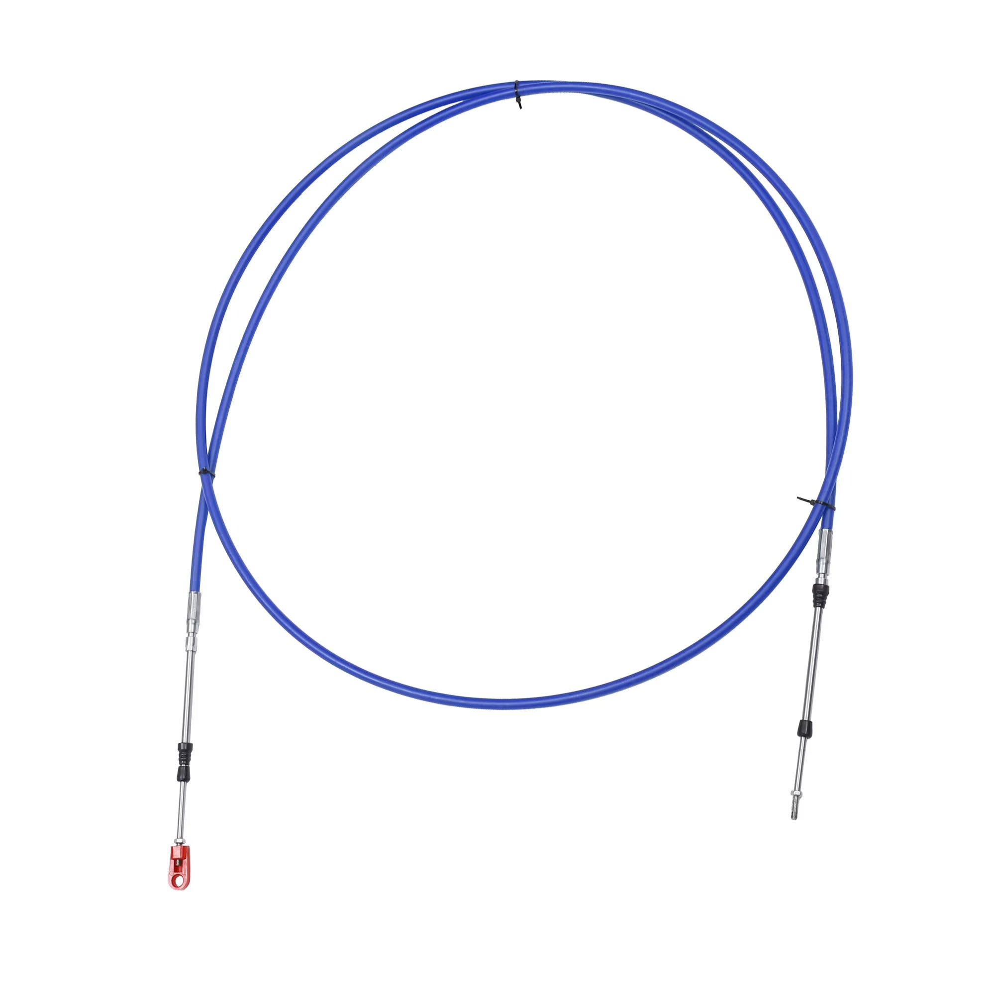 Marine Type Throttle Shift Remote Control Box Cable with Clevis Blue C67806