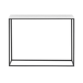 Faux White/Black Rectangle Marble Console Table C668