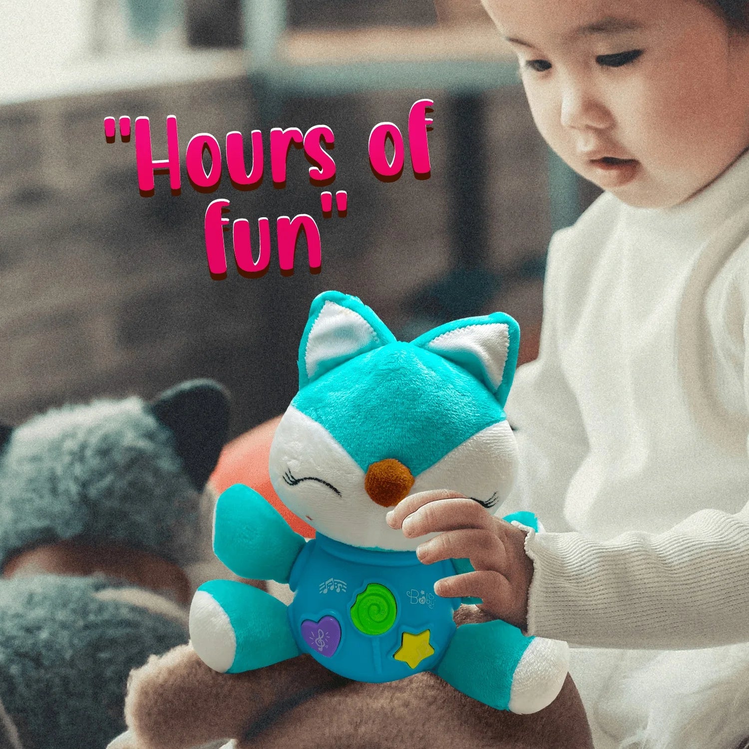 Musical Discovery Plush Stuffed Fox Animal Toy T37684