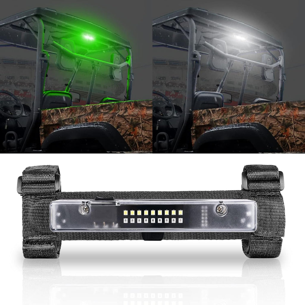 Black Pack of 2 Universal Roll Bar Mount Interior Dome Light C76078