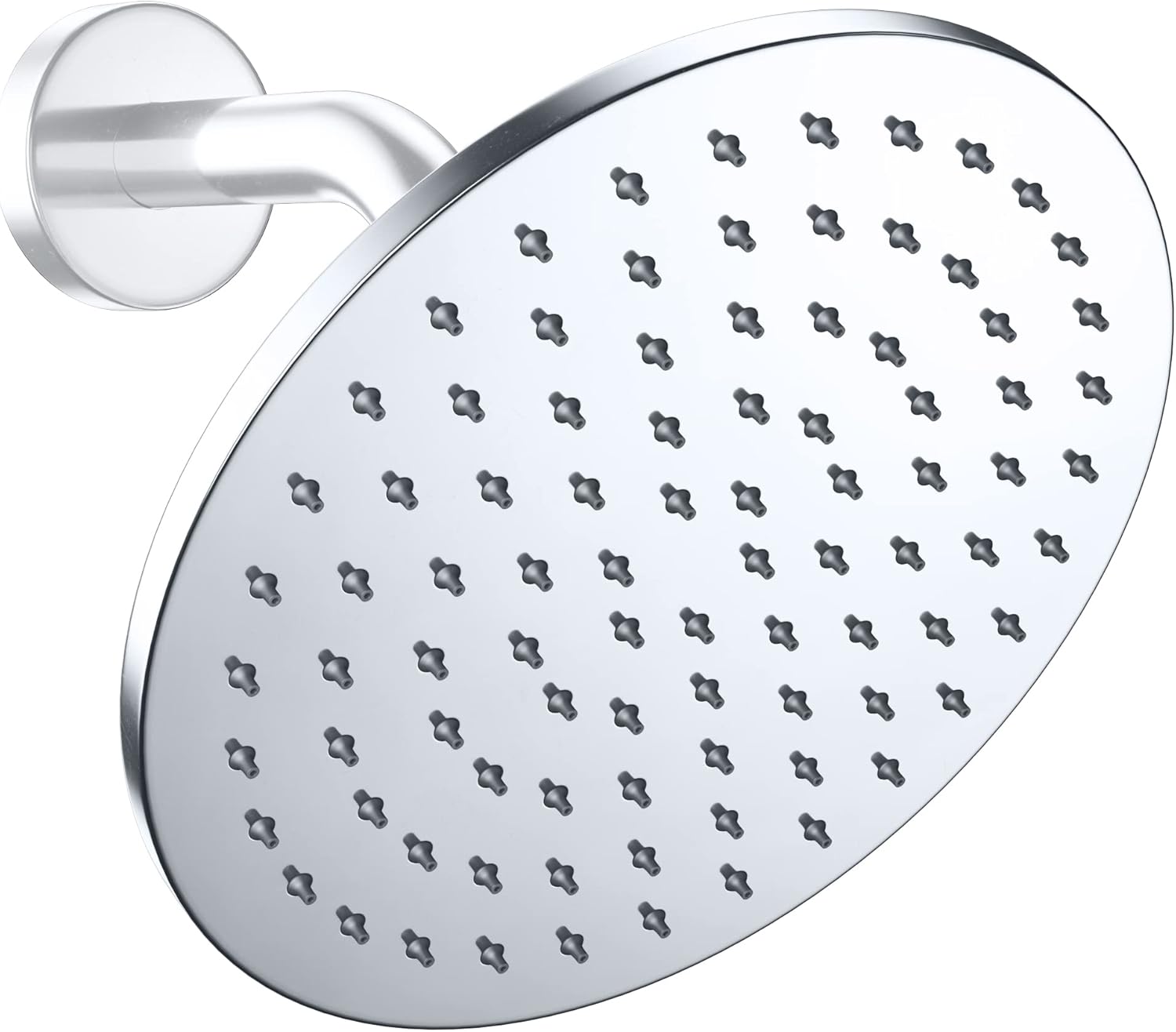 Matte Black 8 Inch Rain Shower Head, 2.5 GPM, Pack of 2 X11039