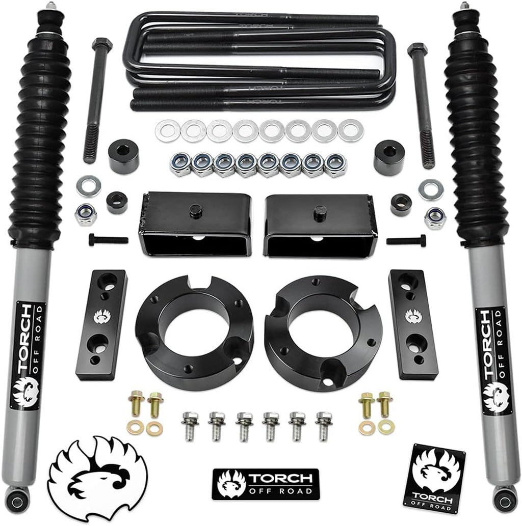 Full Lift Kit for Toyota Tacoma 4X4 4WD with Differential Drop Sway Bar Relocation Kit Extended Rear Shocks N9357