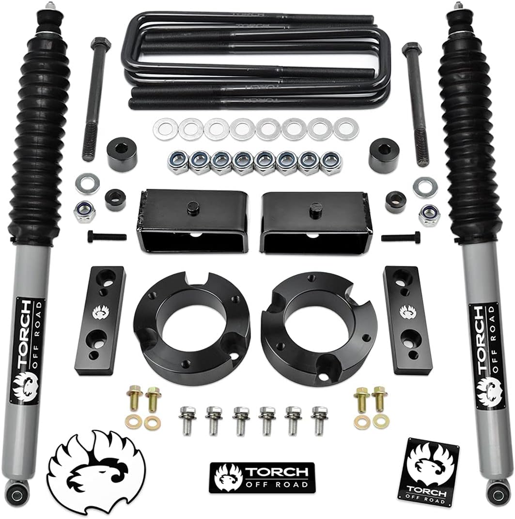 Full Lift Kit for Toyota Tacoma 4X4 4WD with Differential Drop Sway Bar Relocation Kit Extended Rear Shocks N9357