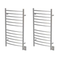 Hardwired Curved 10 Bar Electric Bathroom Towel Warmer (2 Pack) F505