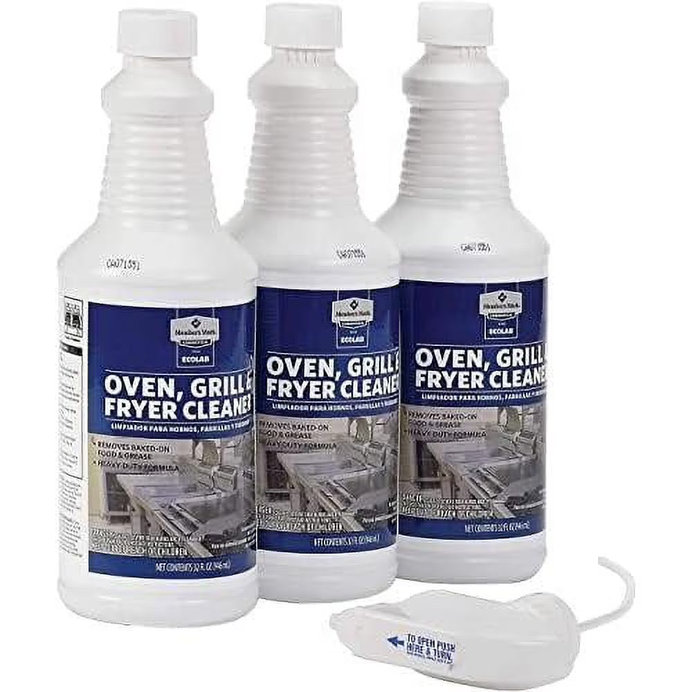 3 Pack Grill Oven And Fryer Cleaner 32 OZ with Sink Strainer S9663