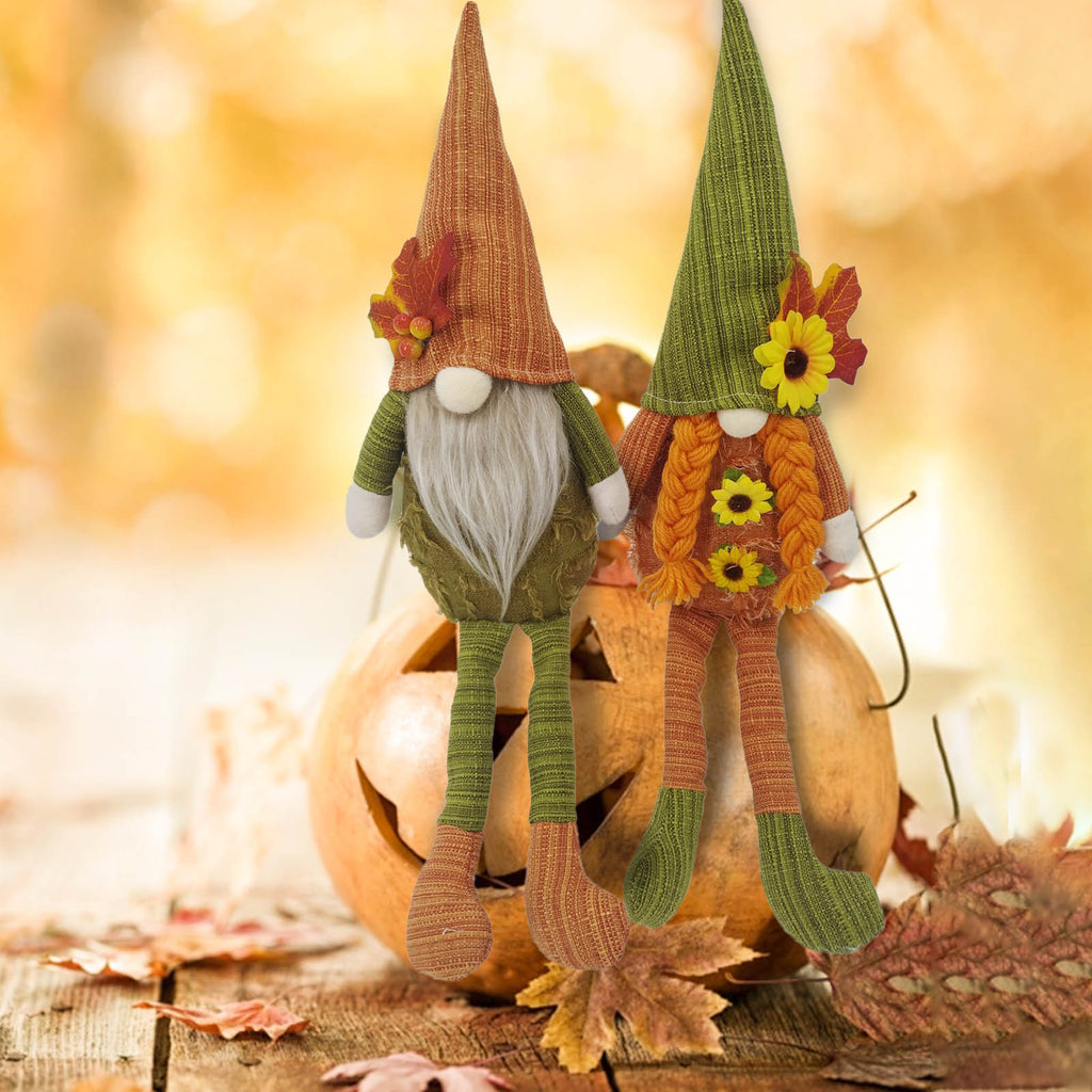 2PCS Sunflower Gnome Doll Home Decor S7118