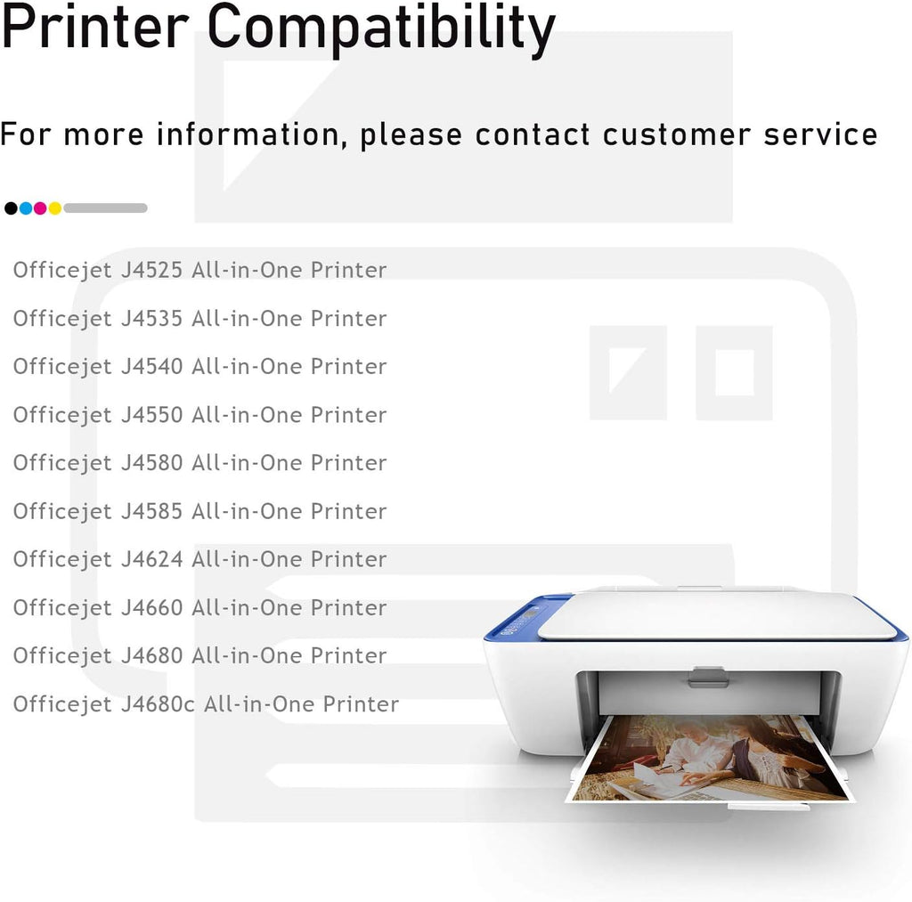 Remanufactured Ink Cartridges Black & Color 5Pack (3Black,2Color) B820