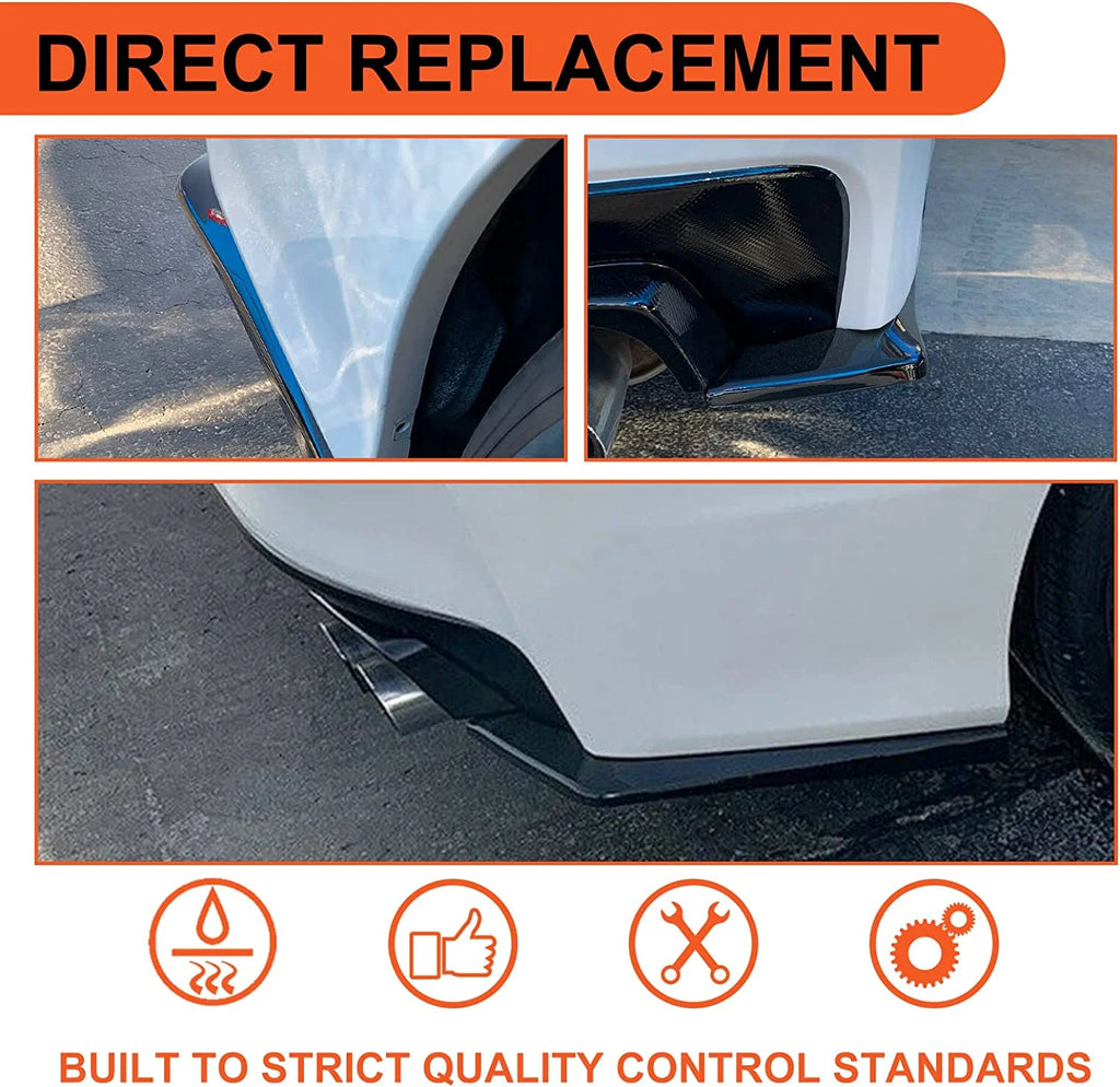 2Pcs Rear Bumper Lip Spoiler Valance Cover G52025