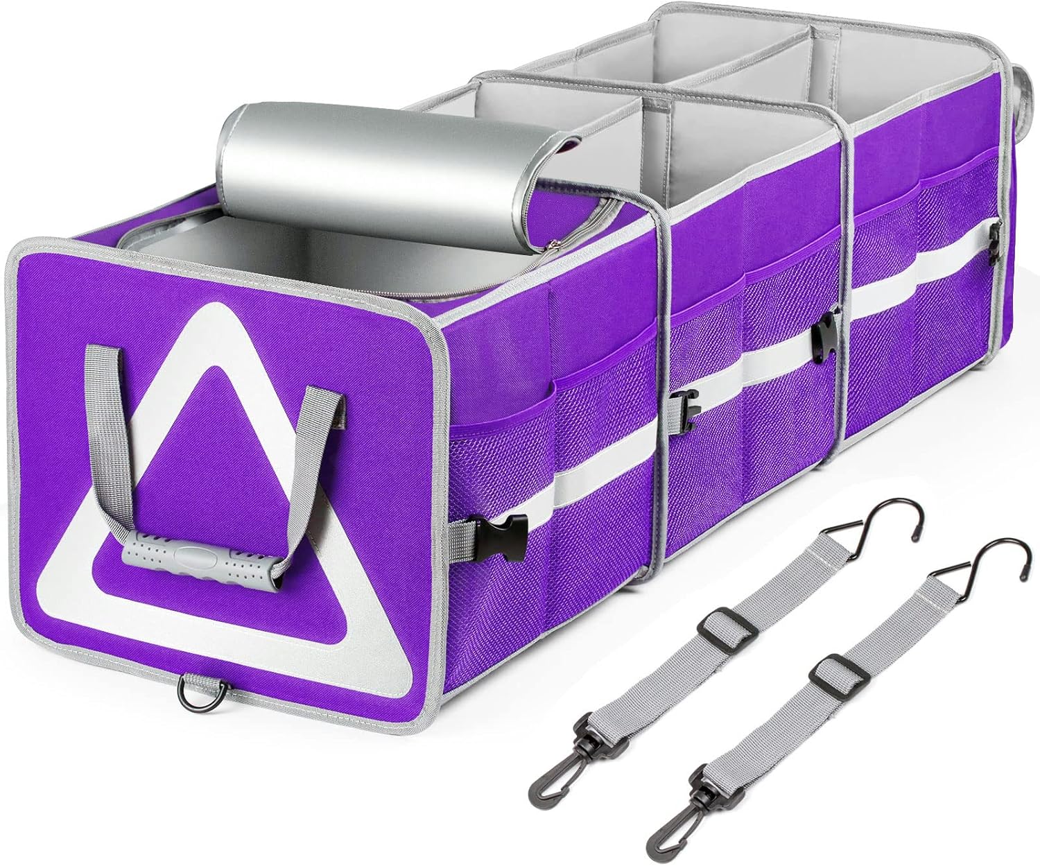 Purple Waterproof Trunk Organizer with Cooler, Pack of 2 T745