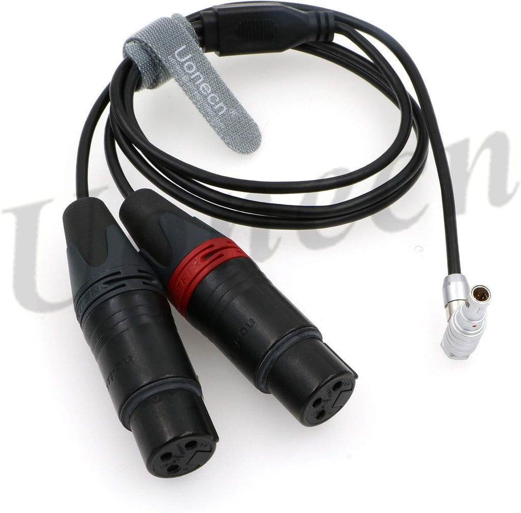 Two XLR 3 pin Female to Right Angle 5 pin Male Audio Cable Pack of 2 S86400