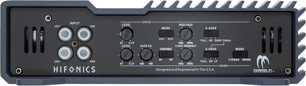 1600 Watt RMS 4-Channel Car Audio Amplifier with 4 Gauge Installation Kit J3275