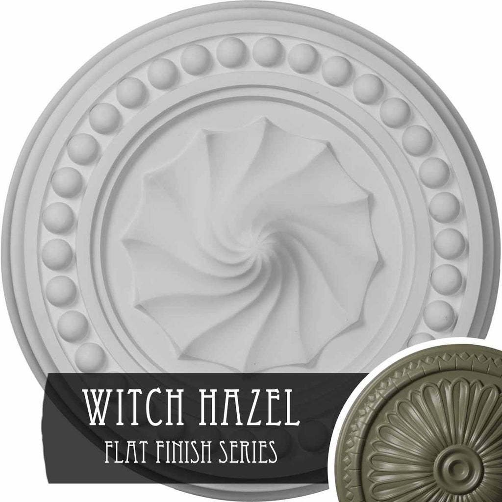 15 3/4 inch x 2 inch Ceiling Medallion Hand-Painted Witch Hazel W12156