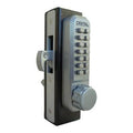 Mechanical Keyless Narrow Stile Hook Bolt Jet Black Q560