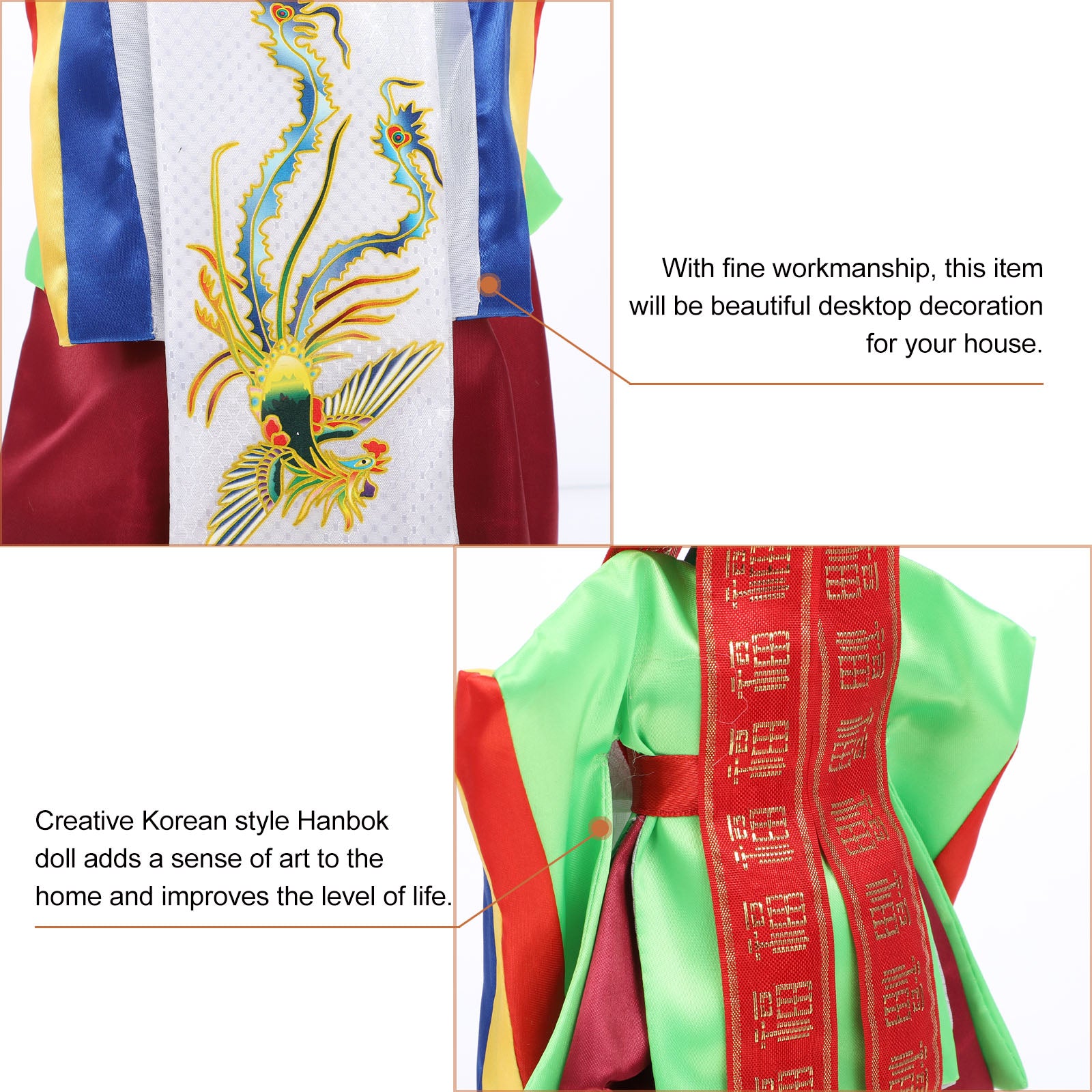Vintage Hanbok Traditional Doll D961
