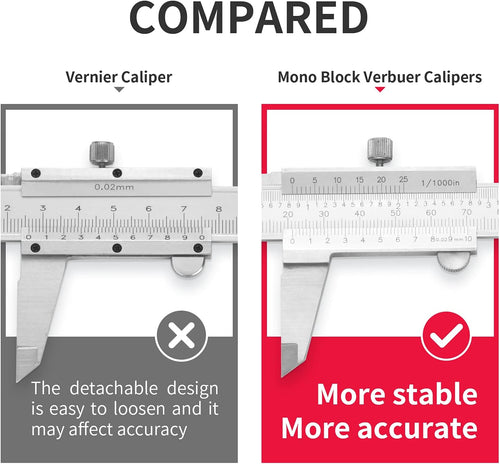 0-12" Stainless Steel Vernier Caliper, Pack of 2 D9791
