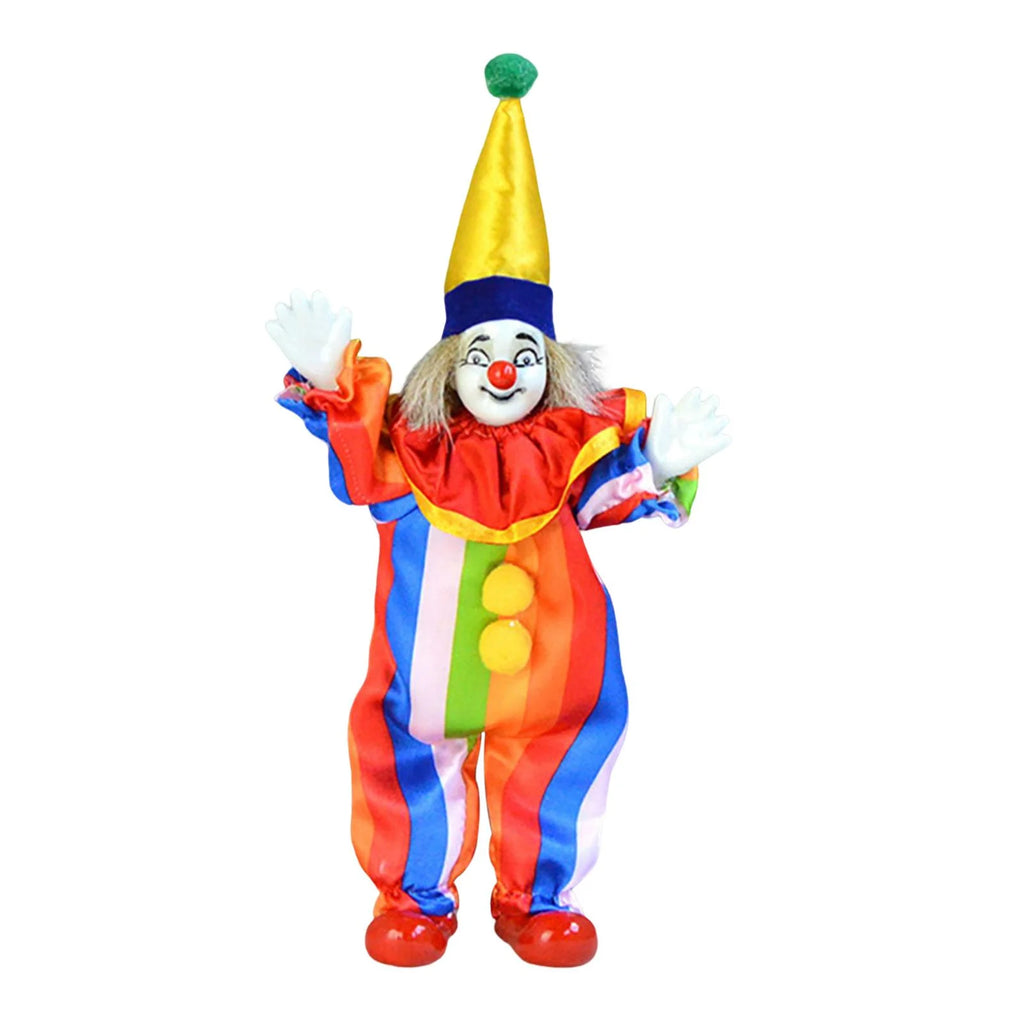 Porcelain Clown Doll with Movable Joints V4975