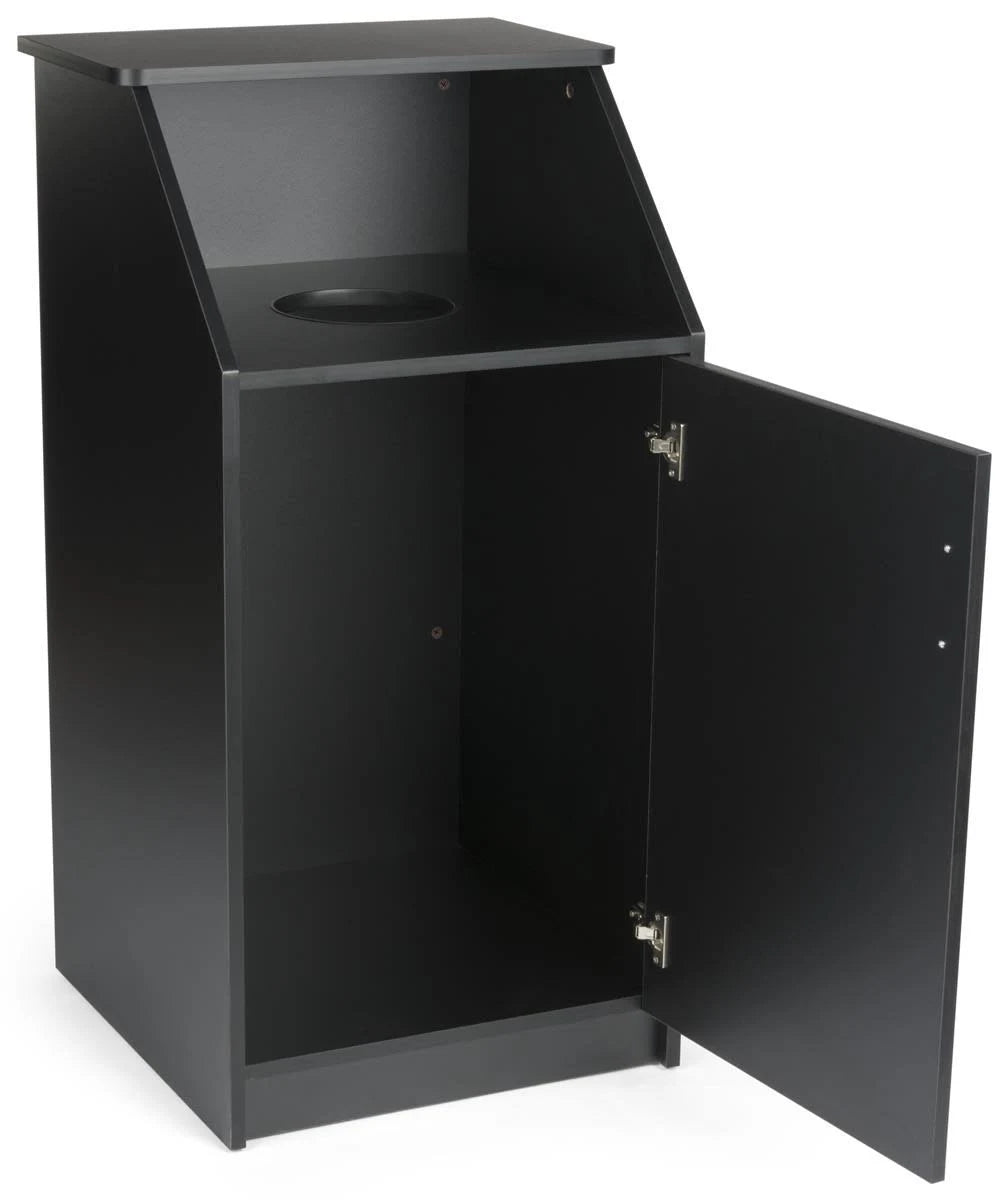 Black 36 gal Trash Receptacle Y191