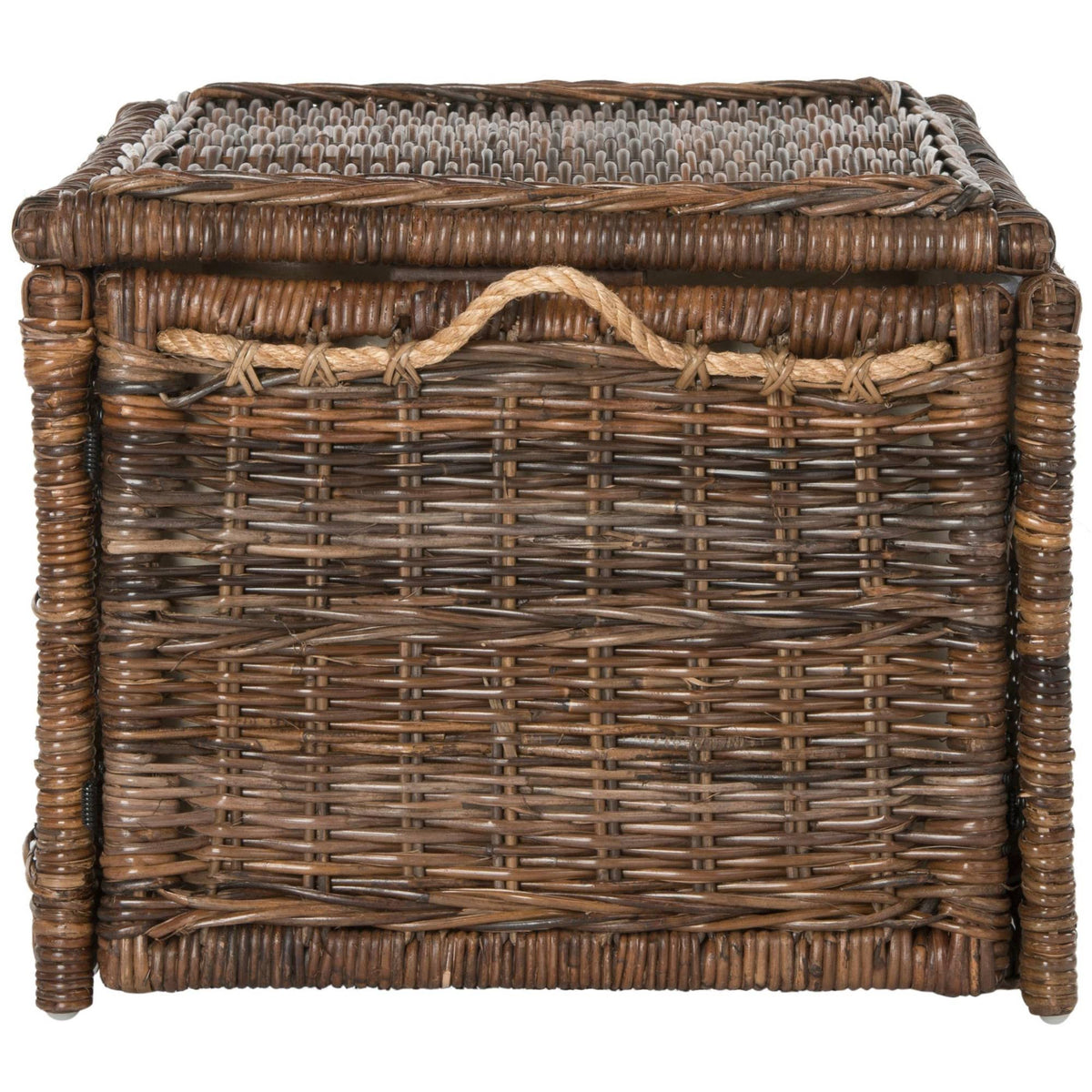 Brown Wicker Storage Trunk P301089