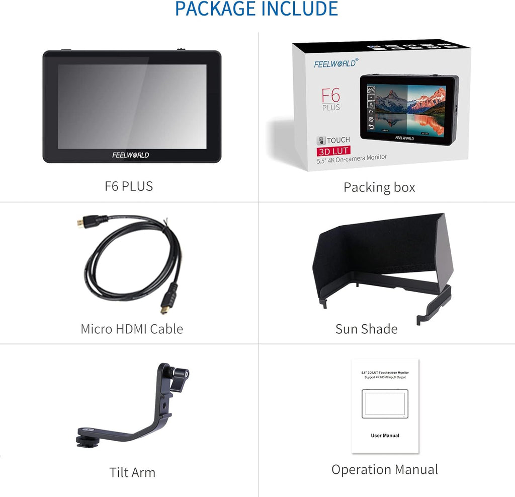 5.5 Inch 4K HDMI Input Output Touch Screen Camera Monitor R65905