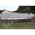 20 ft. Pontoons Boat Cover with Partially Enclosed Decks - Mist Gray L72478
