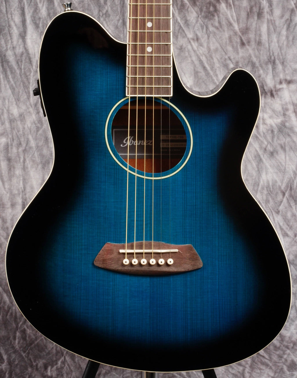 Transparent Blue Sunburst Acoustic Electric Guitar S260488