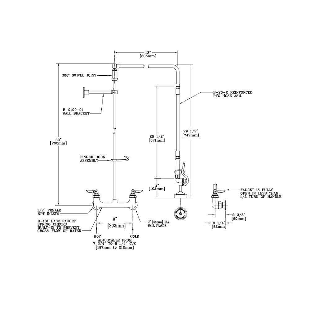 Brass Pre-Rinse Unit G6202