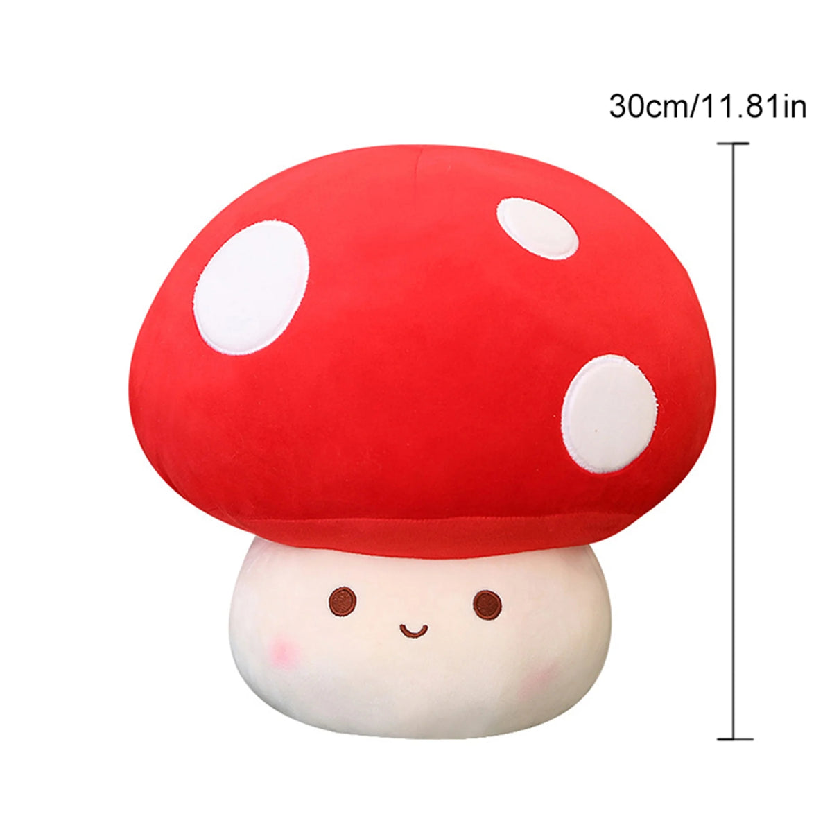 Mushroom Shaped Plush Toy Reversible Stuffed Doll O46739