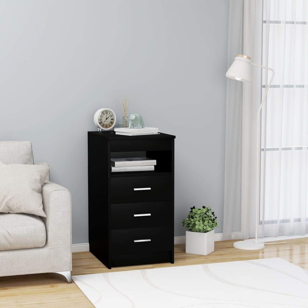 3 Drawer Nightstand with Storage Shelf M376608