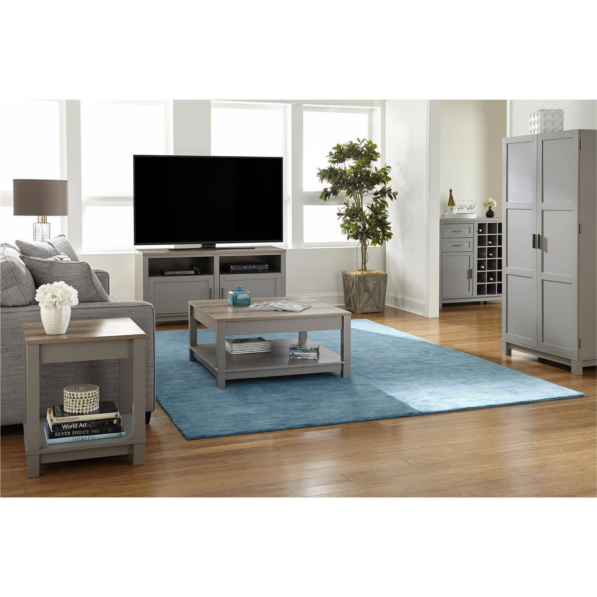 Gray End Table G183815