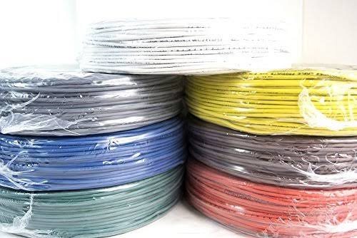 22 GA 4 Conductor Stranded Alarm Copper Wire Cable White H603