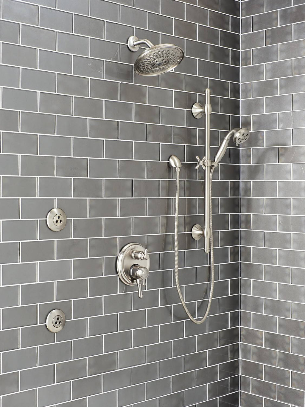 Stainless Raincan Shower Head P9676