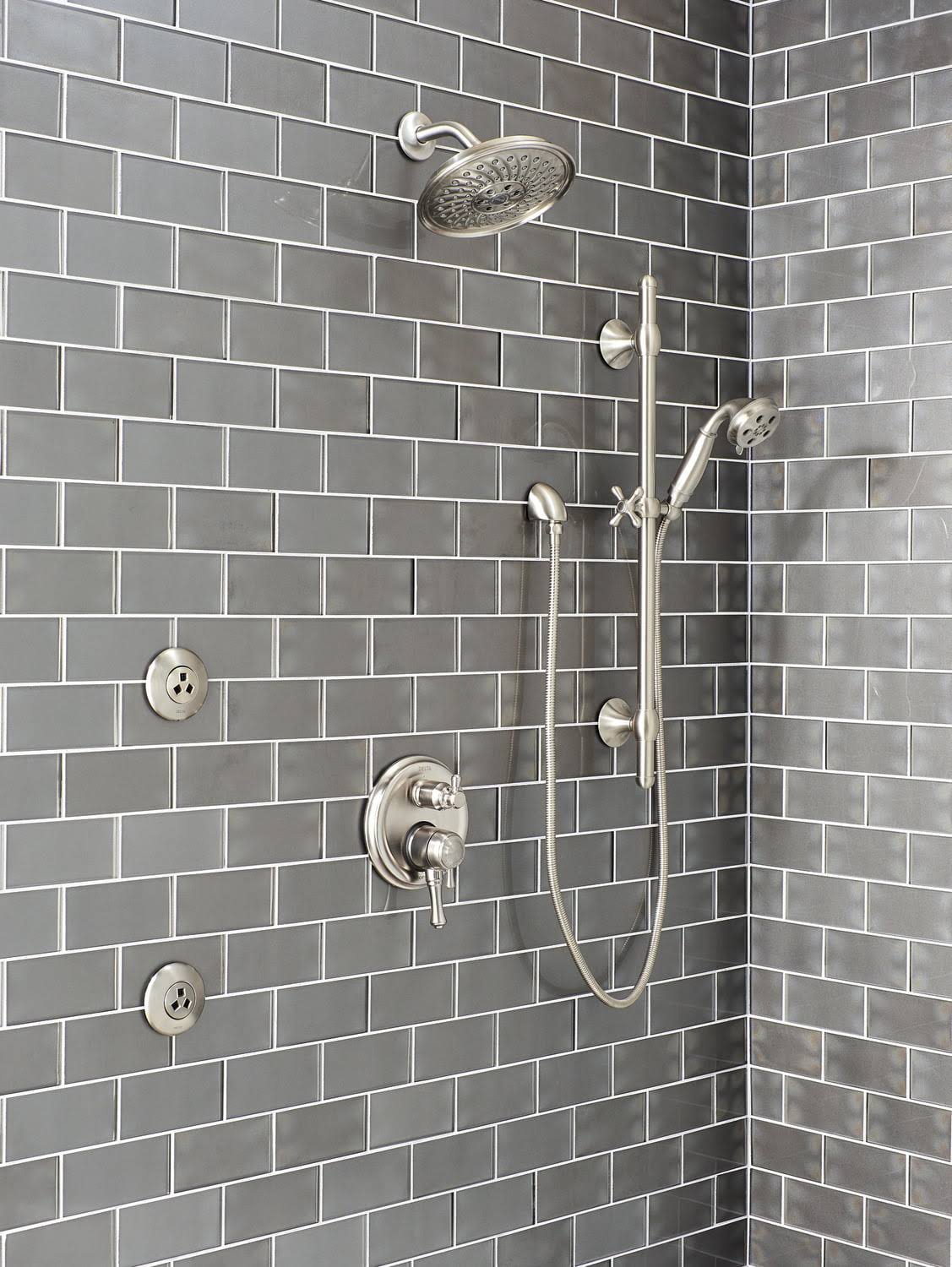 Stainless Raincan Shower Head P9676