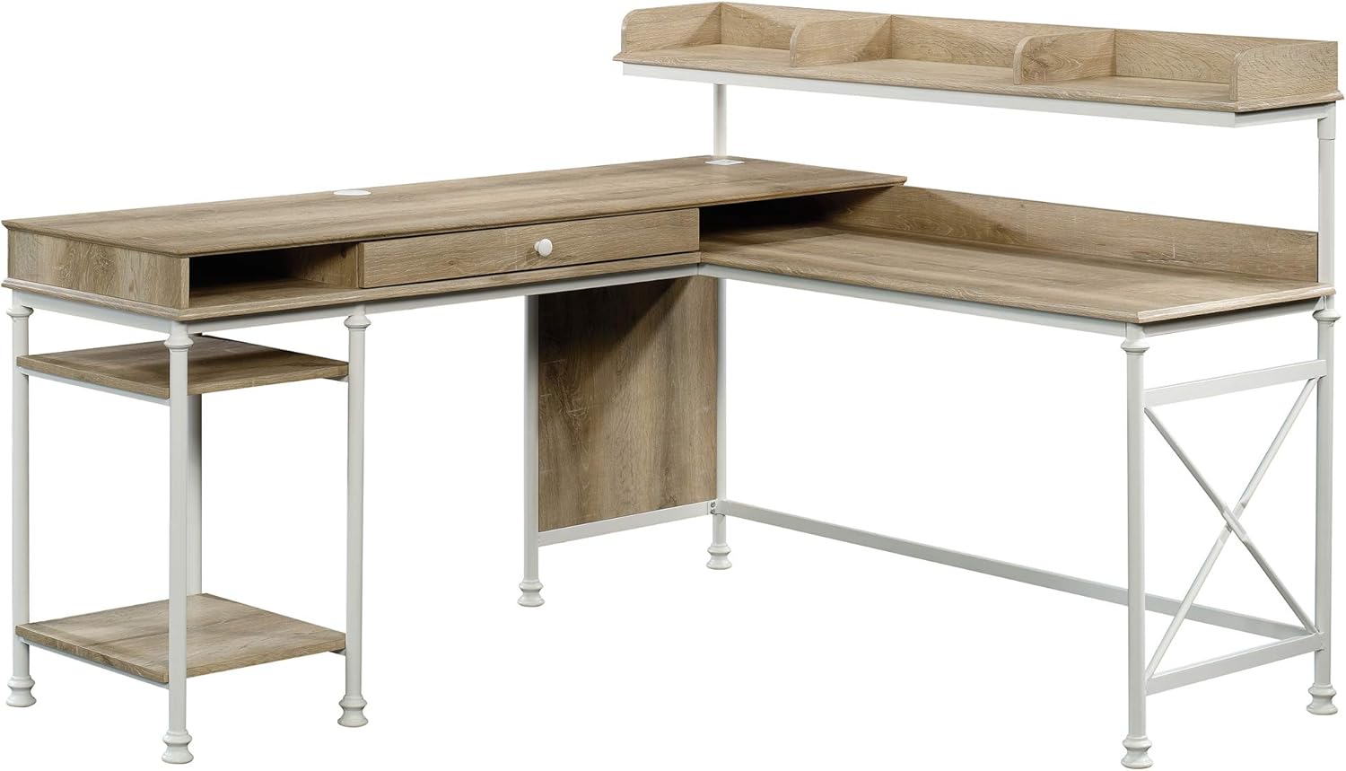 Coastal Oak L-Shaped Desk U24160