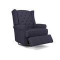 Navy Swivel Glider Recliner B1054