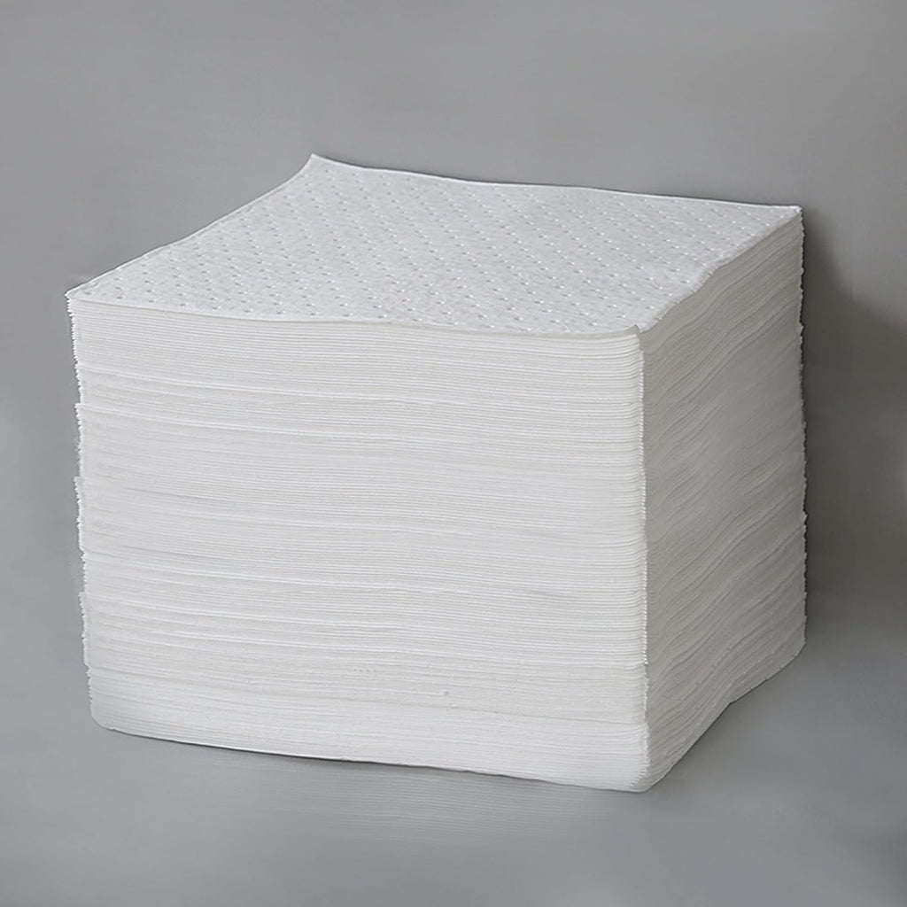 100 Piece Universal Absorbent Mat Pads, 20" x 15", Gray, Pack of 2 W870367