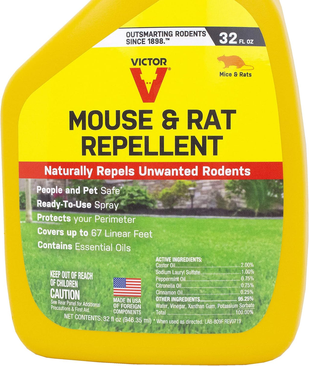 Natural Non-Toxic Mouse and Rat Repellent Spray – 32 fl oz W340