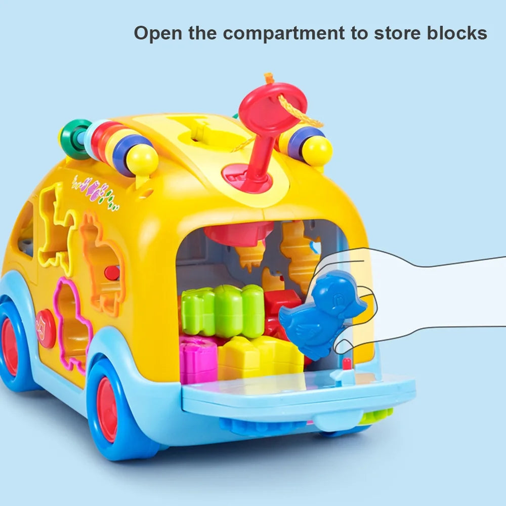 Toddler Music Bus Toy with Animal Matching K103