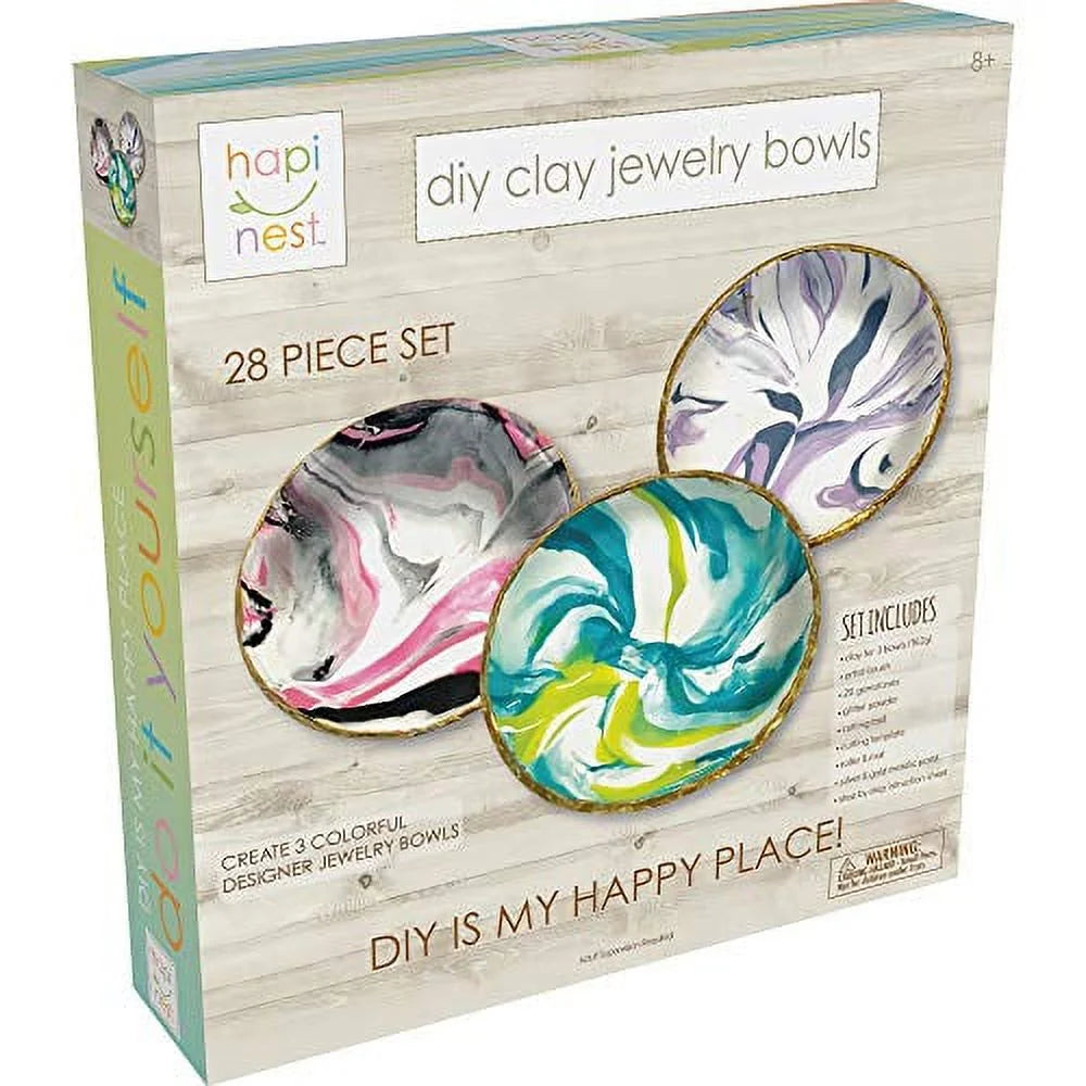 DIY Clay Jewelry Dish Arts and Crafts Kit S29236