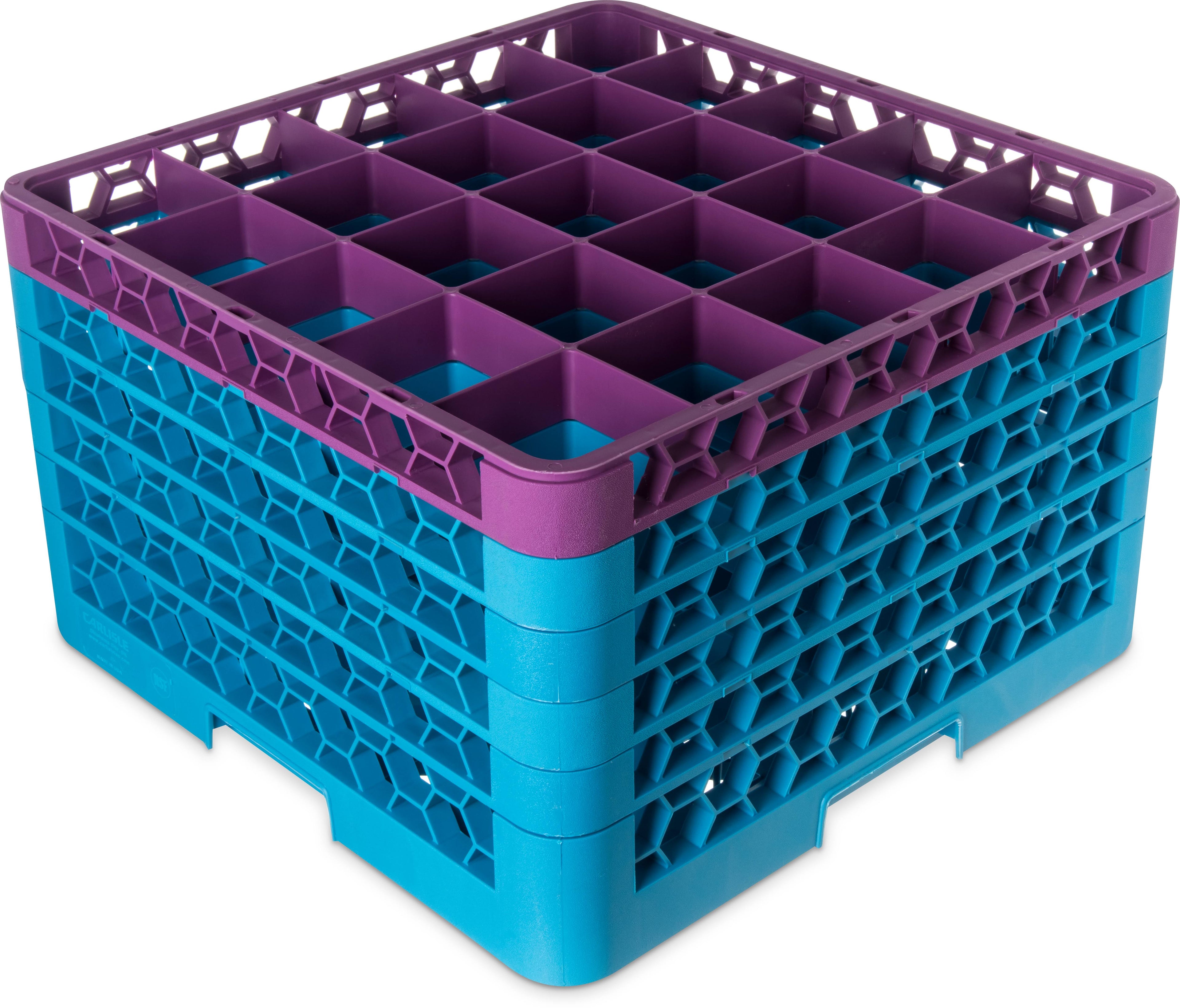 25 Compartment Glass Rack with 5 Extenders N63103