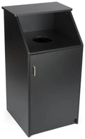 Black 36 gal Trash Receptacle Y191