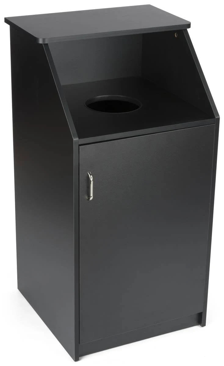 Black 36 gal Trash Receptacle Y191