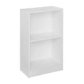 White Wood Grain Two-Shelf Bookcase T430