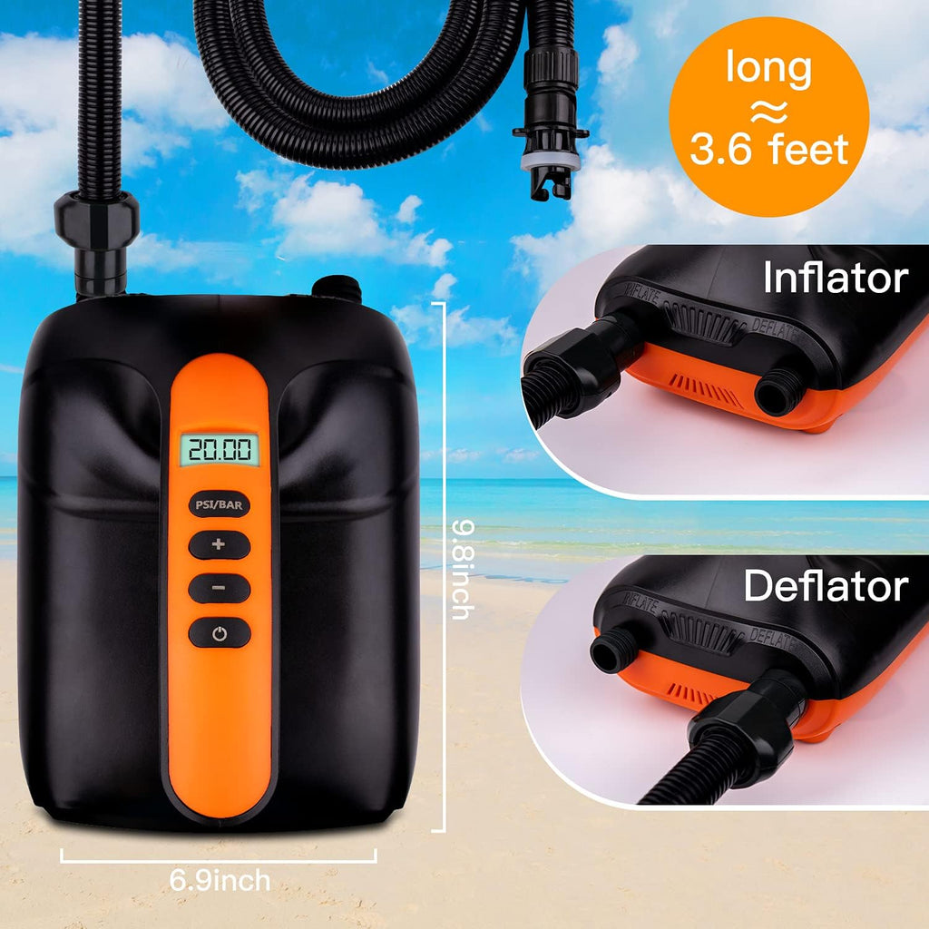 20PSI High Pressure Electric Air Pump for Inflatable Stand Up Paddle Boards Z493