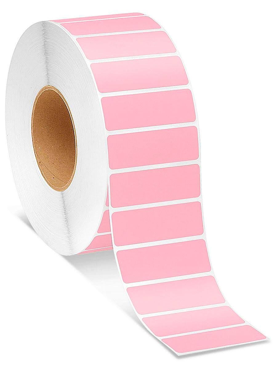 Pink Thermal Transfer Labels, 3 x 1 J334137