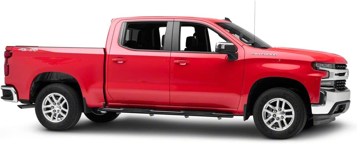 Black 5-Inch Oval Bent End Side Step Bars X92905