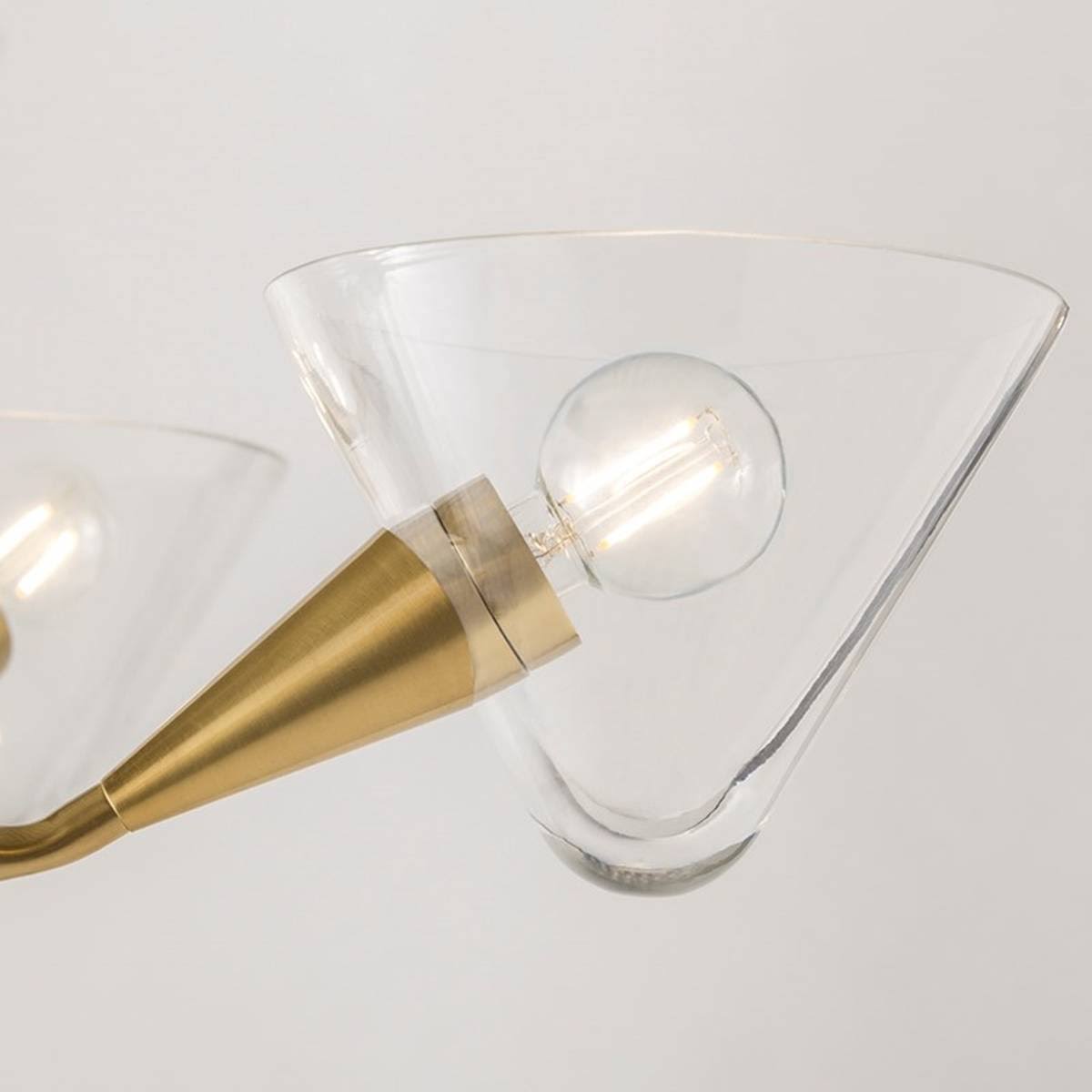 Polished Nickel 3 Light Semi Flush P370002