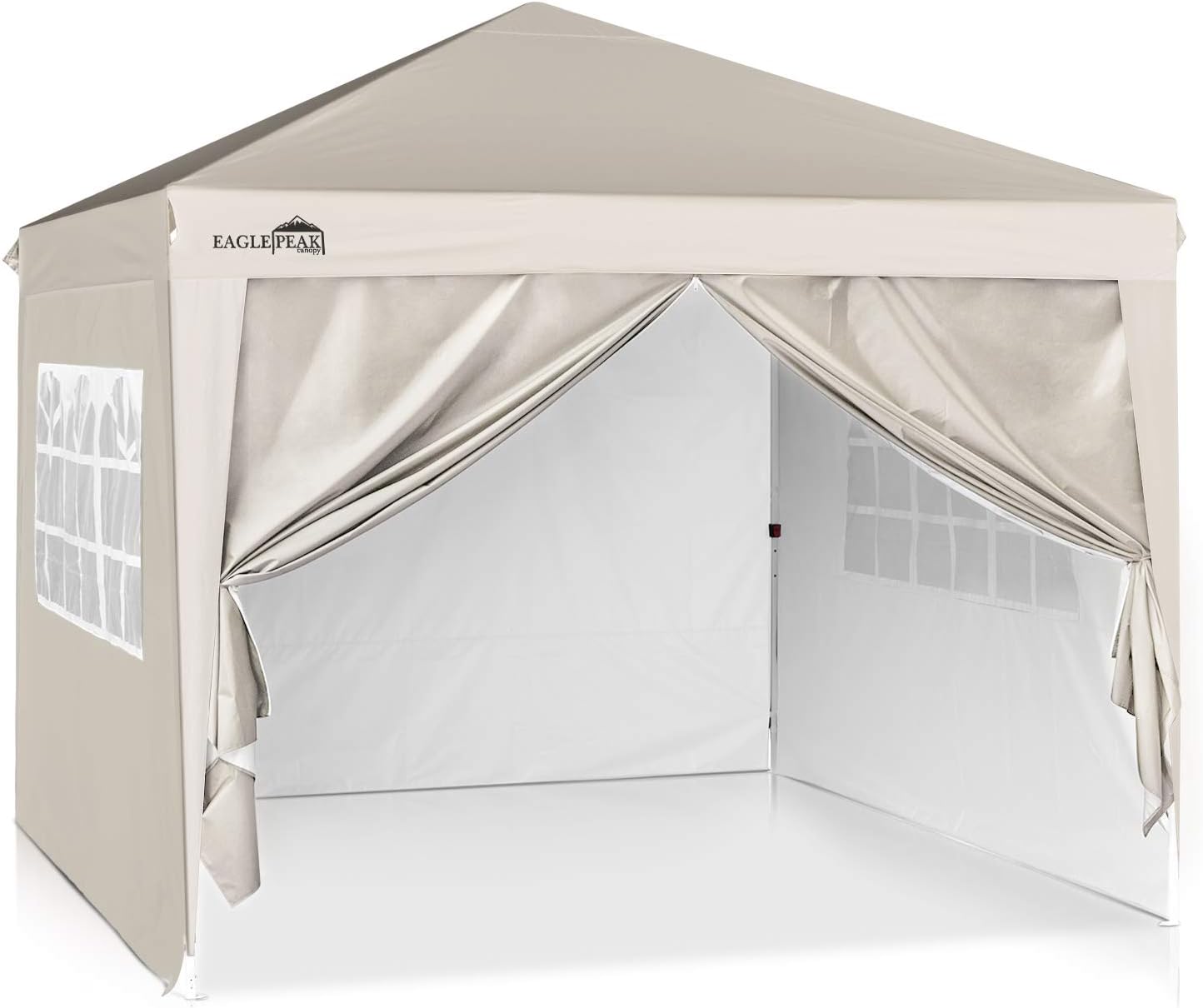 10' x10' Pop Up Canopy Tent with 4 Side Walls (Green) N712890