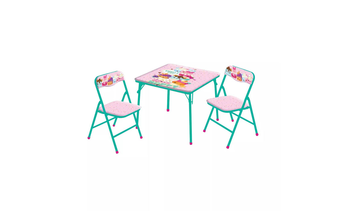 3-Pc. Table and Chair Set Metal Q1565